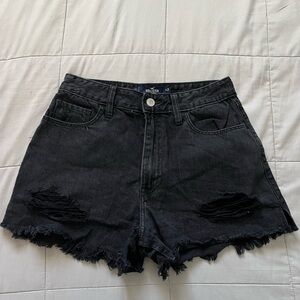 Hollister Black Jean Shorts